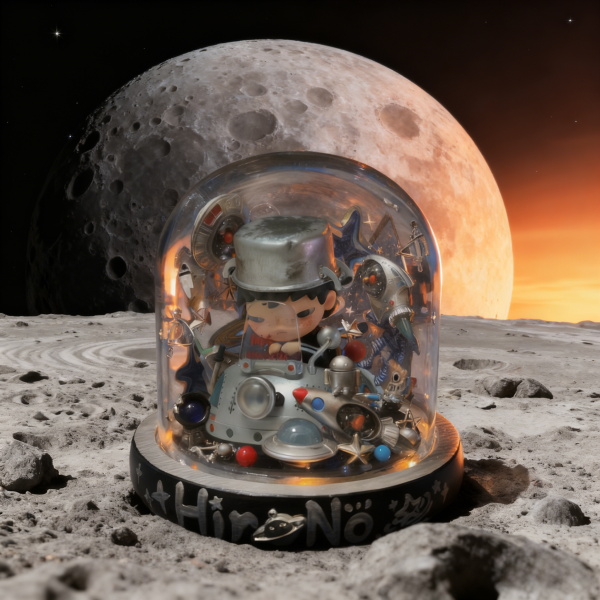 Hirono The UFO Chase diorama