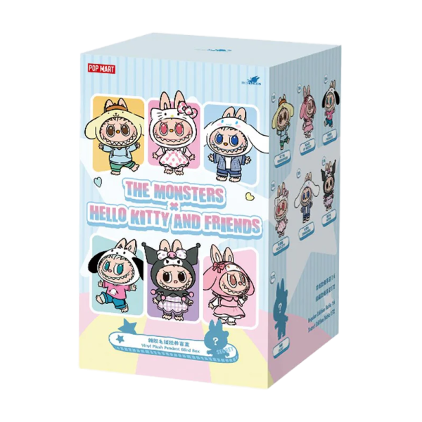 THE MONSTERS x Hello Kitty and Friends Series-Vinyl Plush Pendant Blind Box