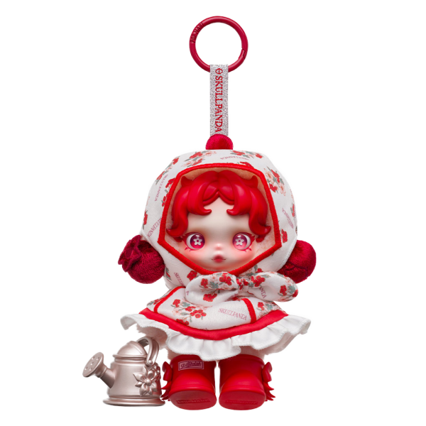 SKULLPANDA Amid Flowers Plush Doll Pendant